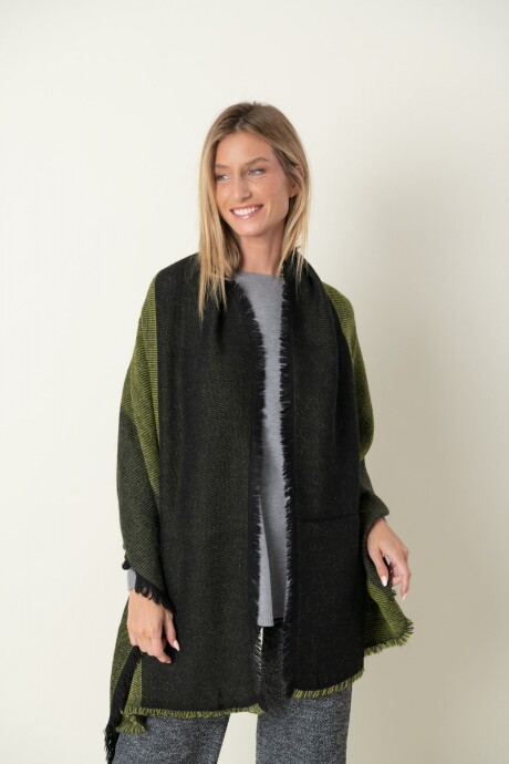 PASHMINA CUARZO AHUMADO Verde claro