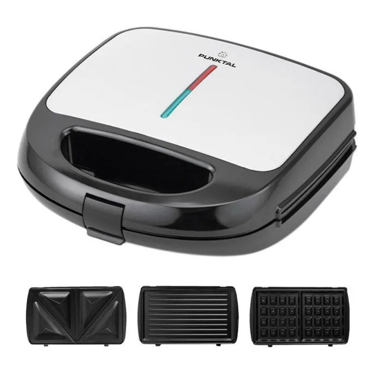 Sandwichera 3 En 1 Punktal 750w 