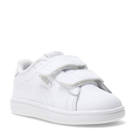 Championes Infantiles Puma Smash 3.0 Leather V Blanco