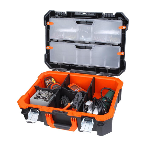Caja de herramientas con organizador tipo maletín TT0152