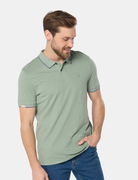 REMERA POLO JERSEY RAYADA Verde