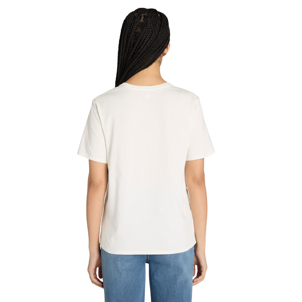 Polo Logo Mujer Vintage White