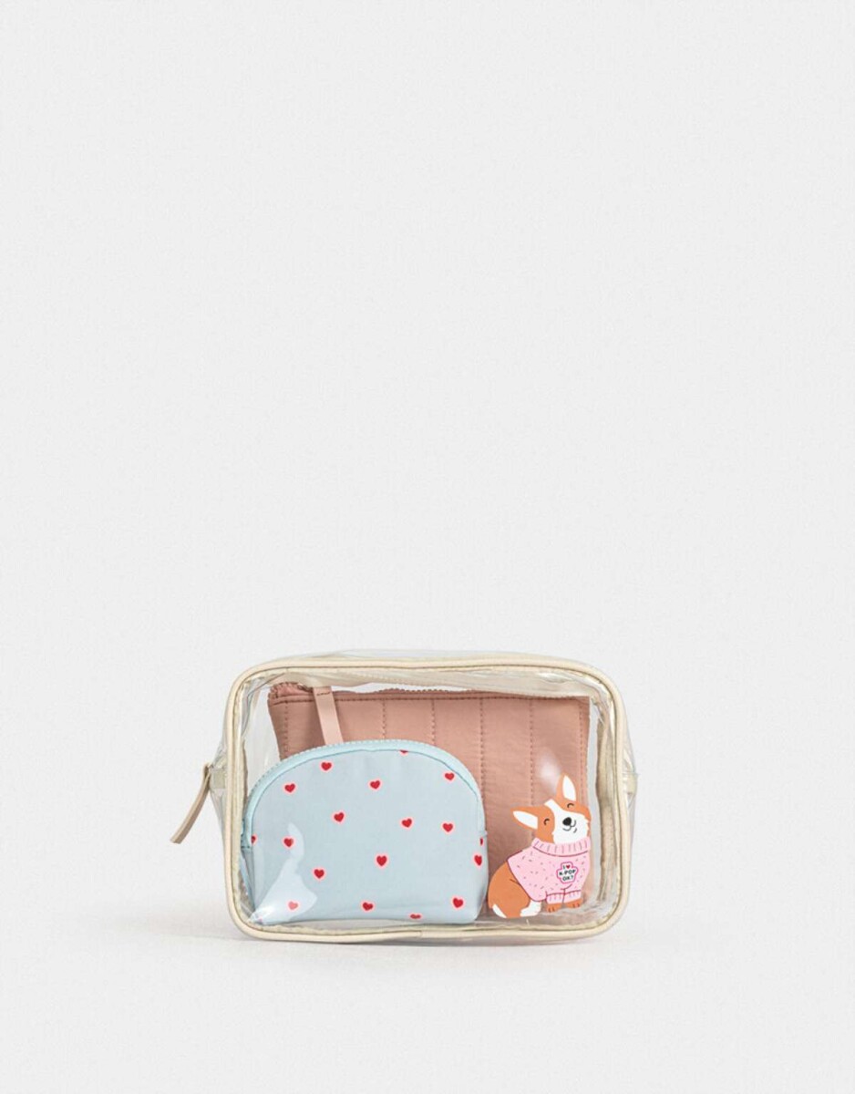 Set De Portacosméticos - Azul Celeste 