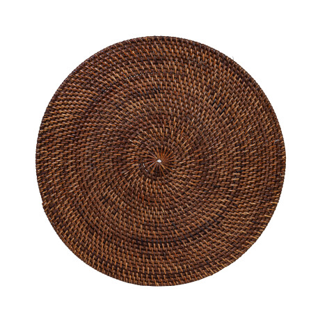 INDIVIDUAL RATTAN MARRON CIRCULAR 38CM MIEL