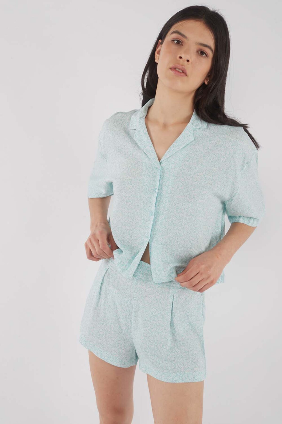 Camisa Penelope Turquesa