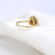 Anillo En Oro 18K, Rubi Y Brillantes Anillo En Oro 18K, Rubi Y Brillantes
