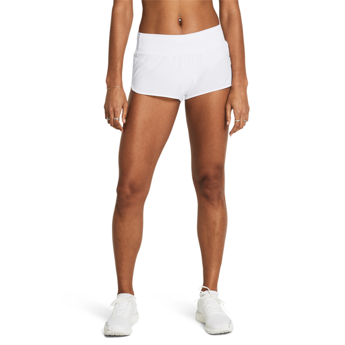 UA Launch Pro 2'' Shorts-WHT - WHT-100 