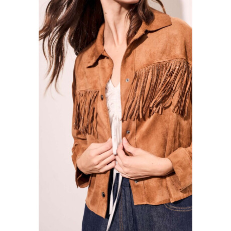 Camisa Gamuza Vegana Camel