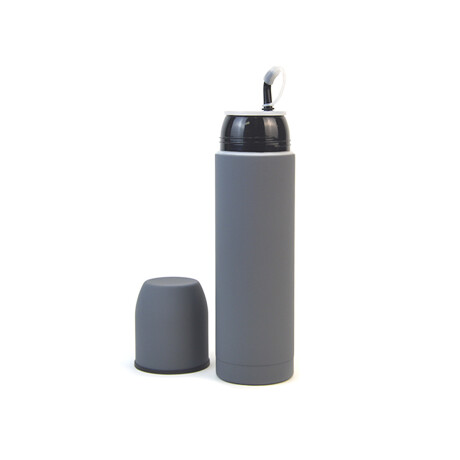 Termo Mate De Acero Inoxidable 600 Ml Gris Termo Mate De Acero Inoxidable 600 Ml Gris