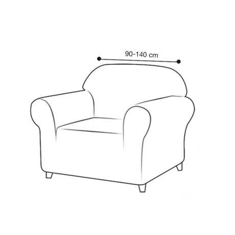 Funda Para Sofá 1 Cuerpo Cubre Sillón Lavable Crema