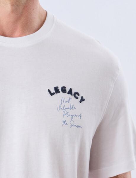 REMERA ESTAMPADA DE ALGODÓN Blanco