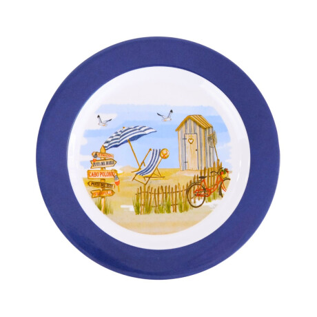 Plato llano de melamina linea Summer Plato llano de melamina linea Summer