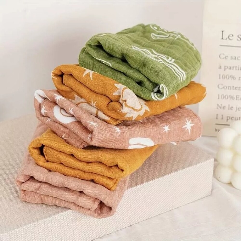 Set babitas muselina QUO forest verde rosa