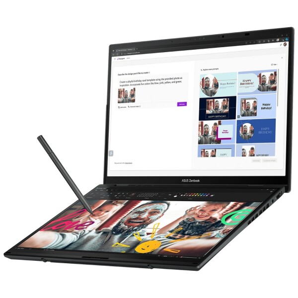 Notebook Asus Zenbook Duo Core Ultra 7 4.8ghz, 16gb, 1tb Ssd, Dual 14'' Wuxga Oled Touch NOTEBOOK ASUS ZENBOOK DUO CORE ULTRA 7 4