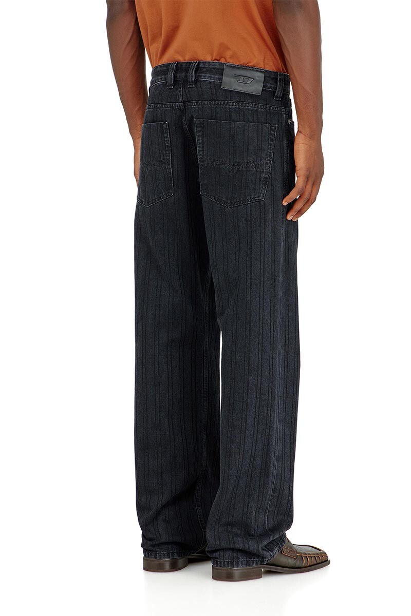 Jean Para Hombre 1980 D-Eeper-Ra Negro/gris Oscuro