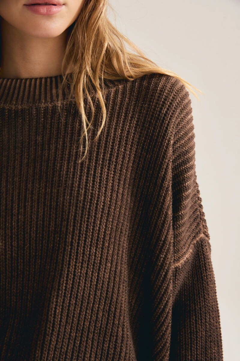 SWEATER COMET Marron