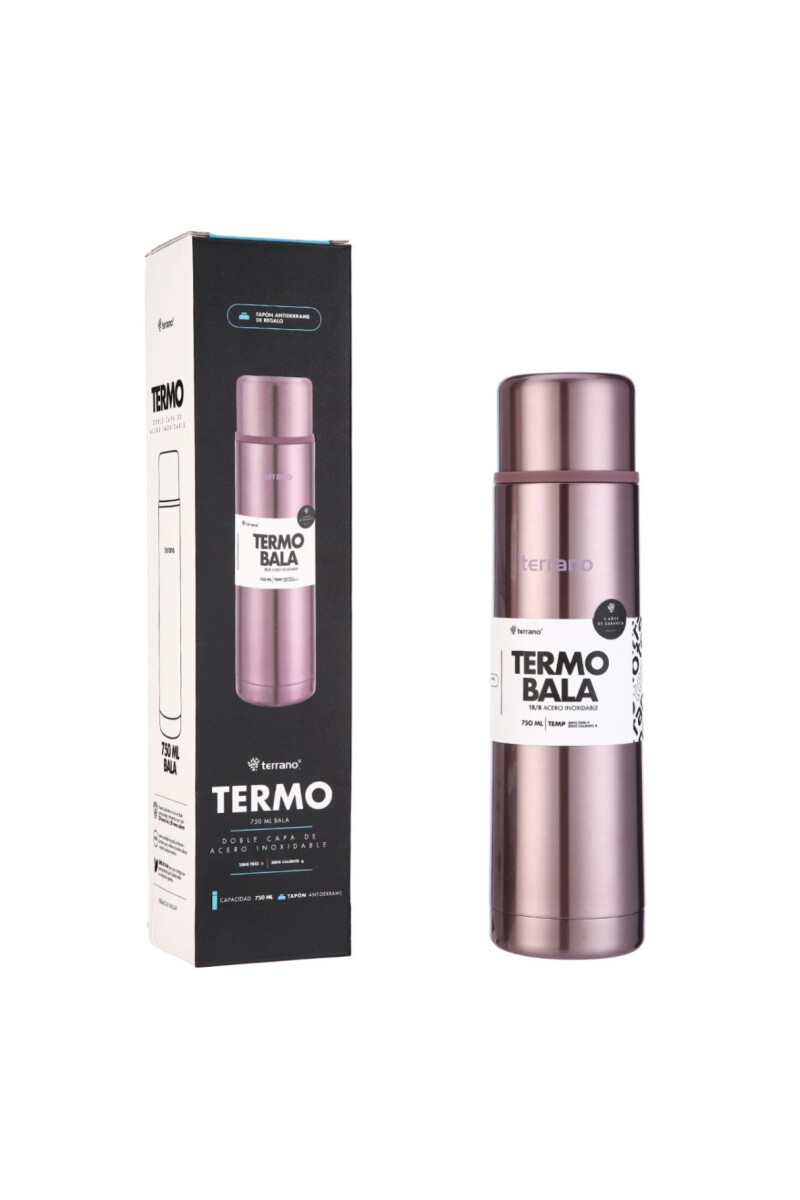 TERMO TERRANO BALA 750ML LILA METAL