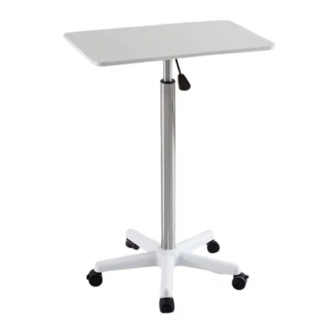Escritorio portátil elevable con ruedas blanco