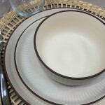 BOWL D15CM LINEAS CREMA BORDE NEGRO BOWL D15CM LINEAS CREMA BORDE NEGRO