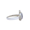 Anillo Lagrima-Plata 925-Piedra Raíz de Zafiro-AN3922 conpiedra