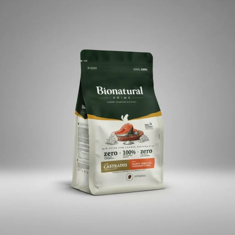 BIONATURAL CAT PRIME CASTRADO SALMON 1,5 KG
