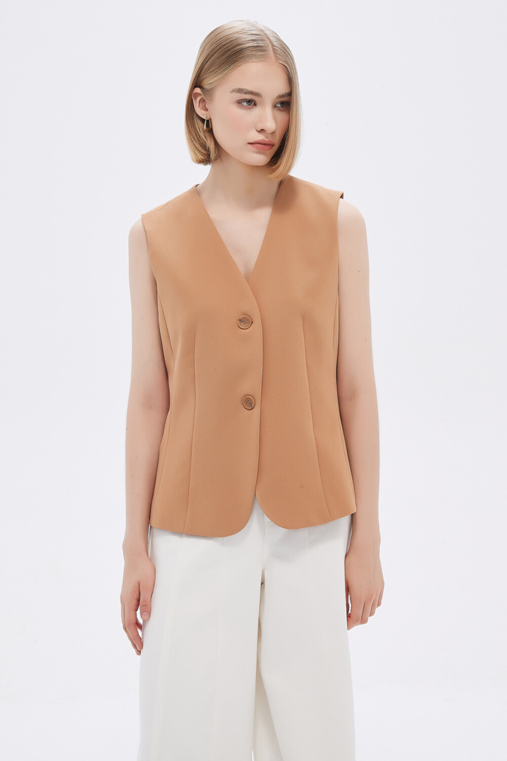 Chaleco Navagia Camel