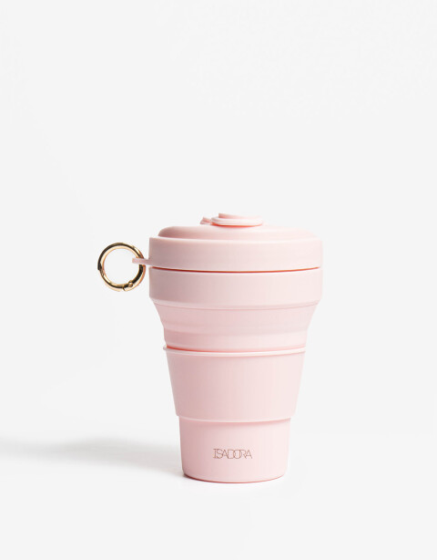 Artículos cocina Botellas Vaso Plegable De Silicona - Rosa Claro
