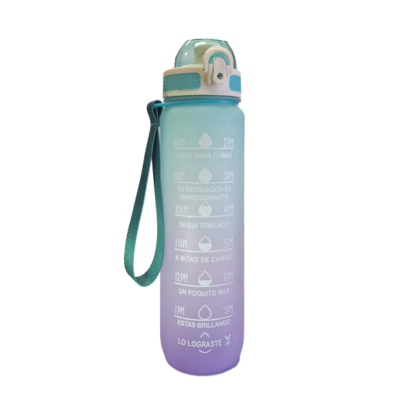 Botella de Agua Motivacional 1L Violeta