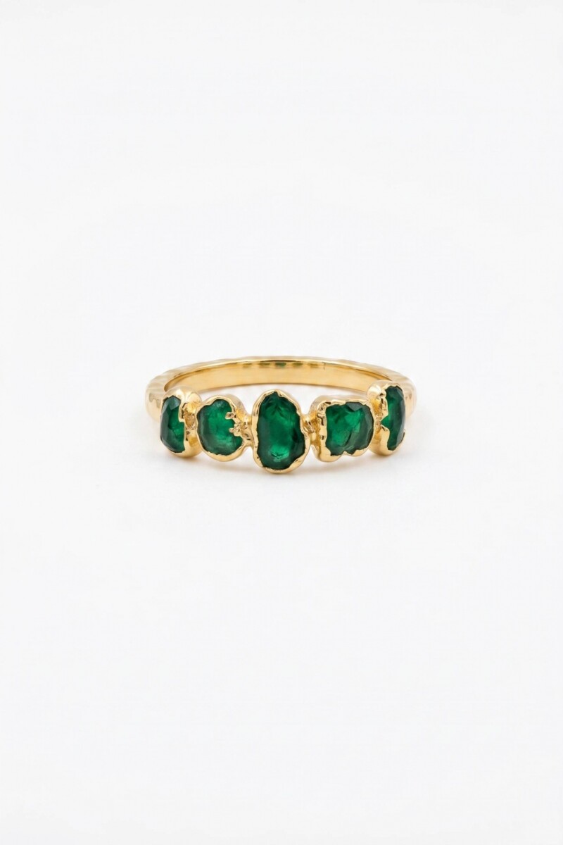 Anillo texture queen dorado