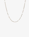 Collares Cortos Metal Collar Cadena Torzada - Plateado Rodio