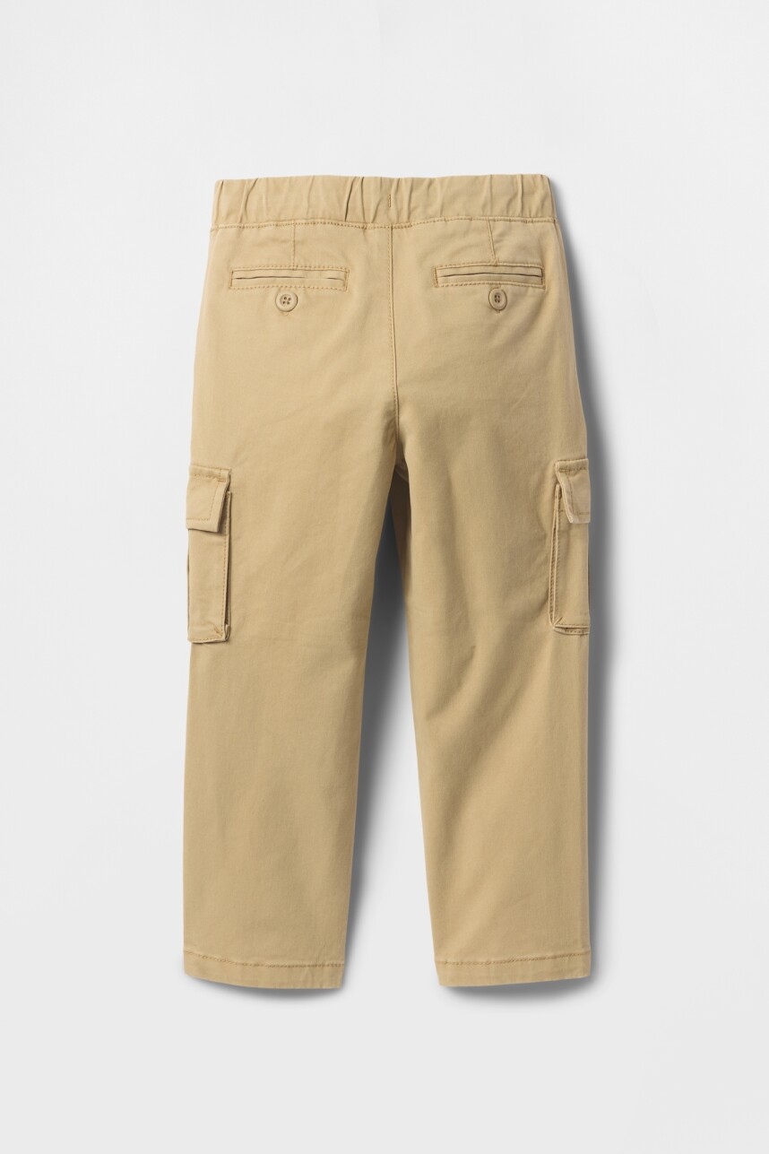 Pantalón Cargo Chino Toddler Niño New British Khaki