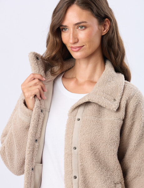 CAMPERA DE SHERPA Beige