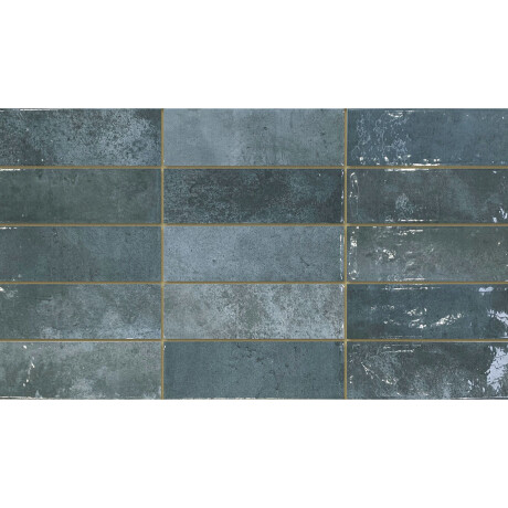 CERAMICA PARA PARED 31.6X60 AZUL BRILLO PRECORTE PRISSMACER GAMAS DE AZUL
