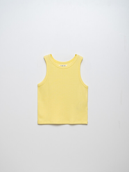 Camiseta sin mangas Amarillo