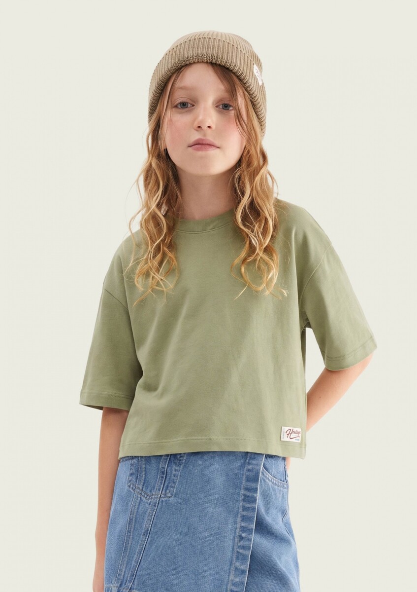 BLUSA EXTRAGRANDE EN TEJIDO DE PUNTO - VERDE 