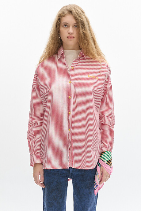 Camisa Noble Stripes Rojo