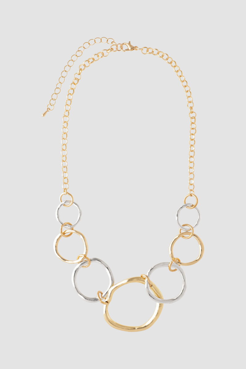 Collar aros asimetricos Variante unica
