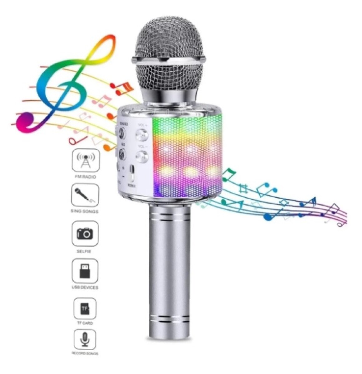 Micrófono Parlante Bluetooth Karaoke WS-858 