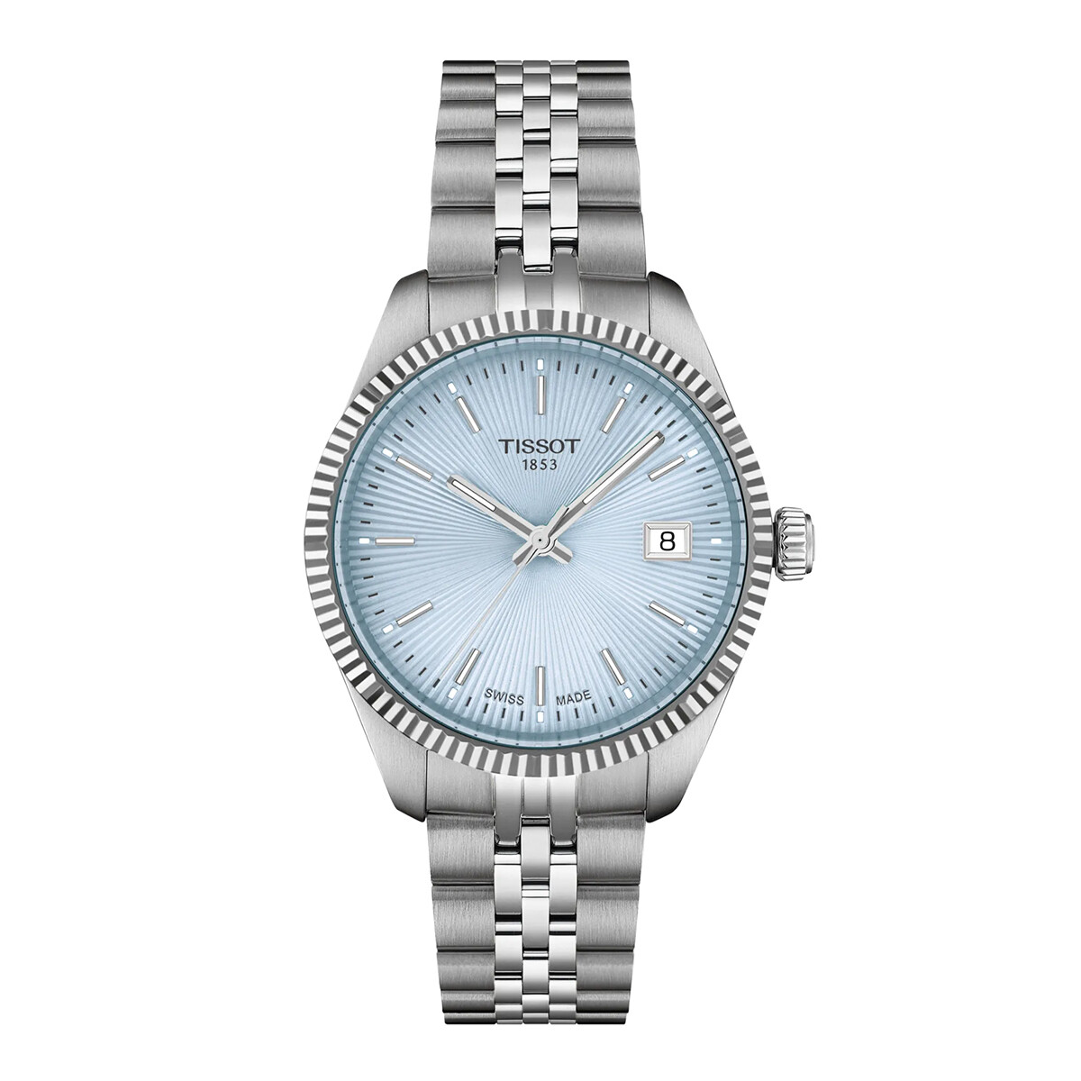 Reloj Tissot BALLADE acero 34MM con esfera celeste 