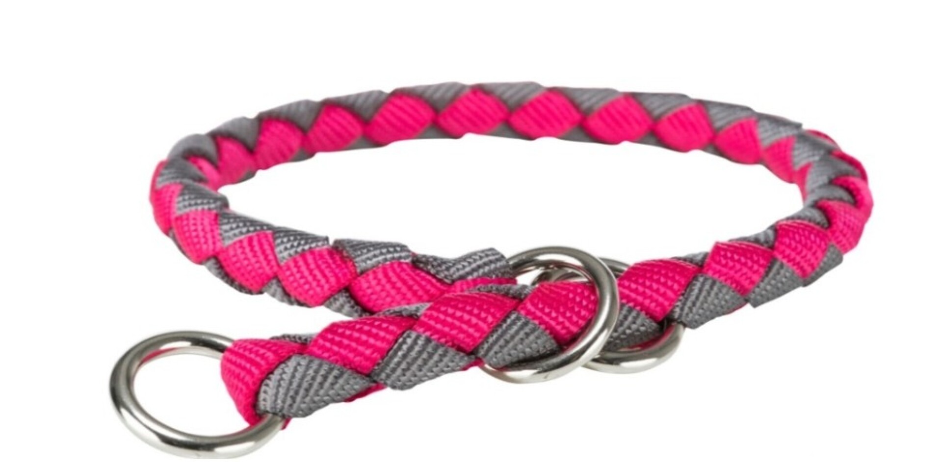 COLLAR SEMI-AHORCADOR TRIXIE CAVO XS-S FUCSIA/GRAPHITE 