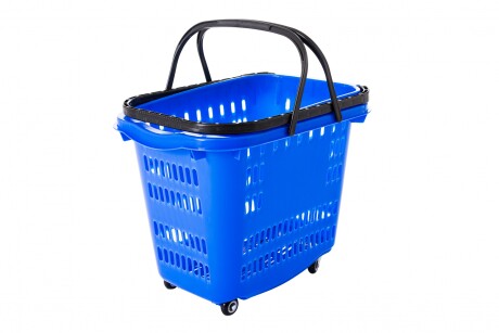 Carro De Supermercado Azul Unica