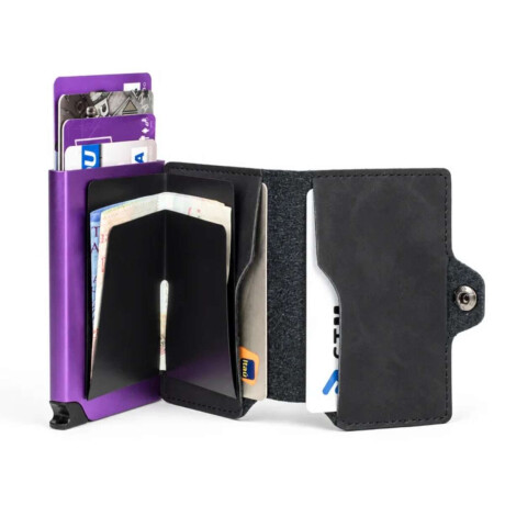 Billetera Baleine Kansas Zipper Lavanda