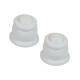 Barrote cortina de metal 1,5 m + 2 Soportes BLANCO