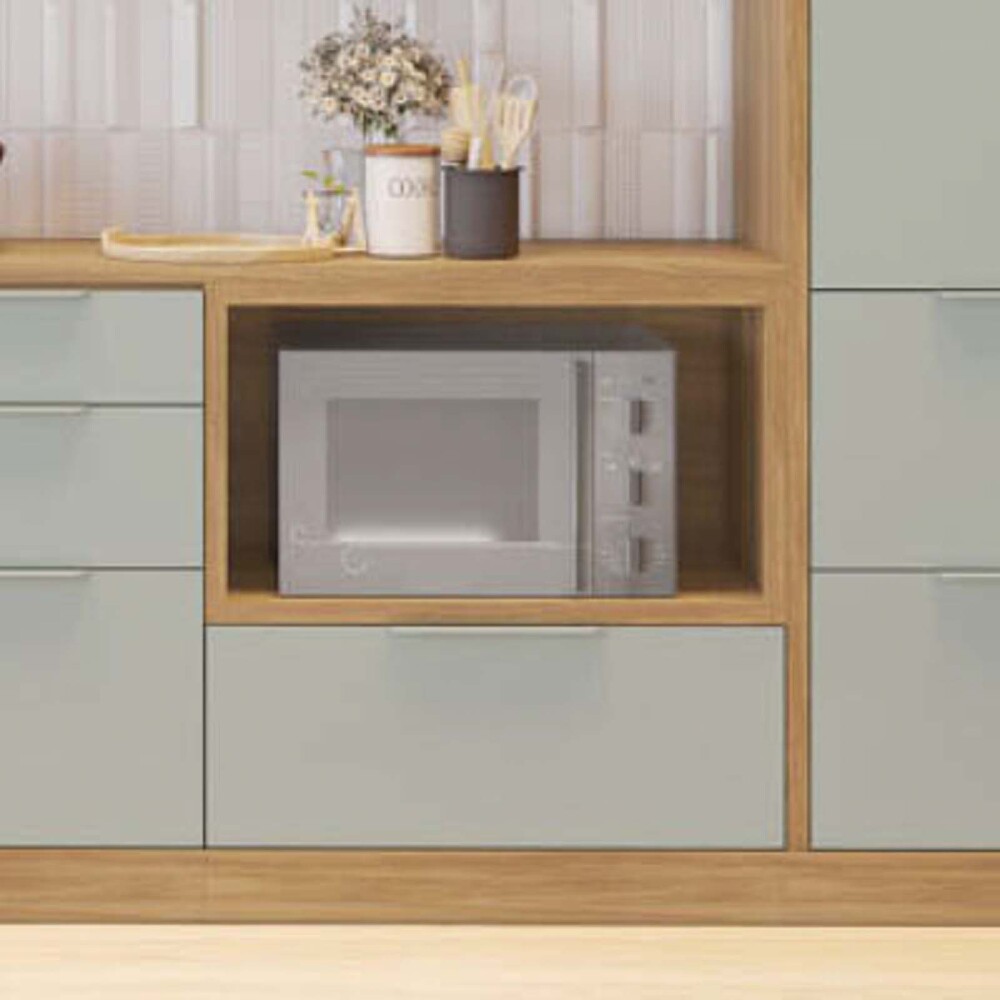 BAJO MESADA MICRO 80 CM MDF GRIS BERNA