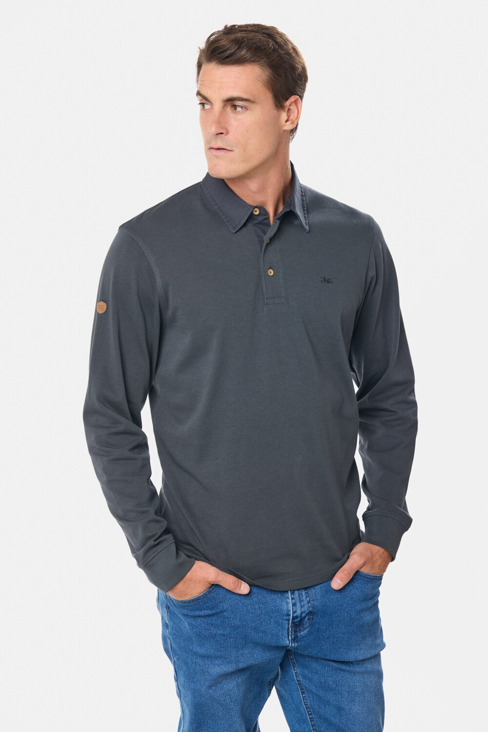 POLO JERSEY LISA Gris