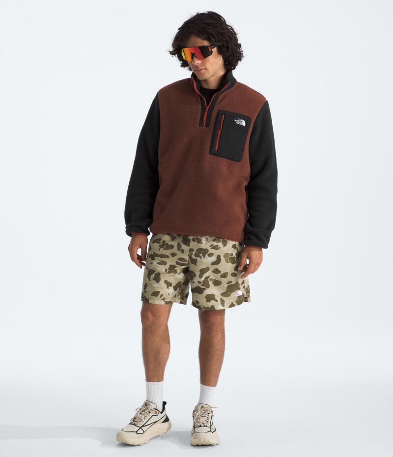Buzo YUMIORI cierre 1/4 Ember Soil/tnf Black/ir