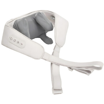 Masajeador Cervical Cuello Espalda Hombros 3 Modos 2 Niveles Color Blanco