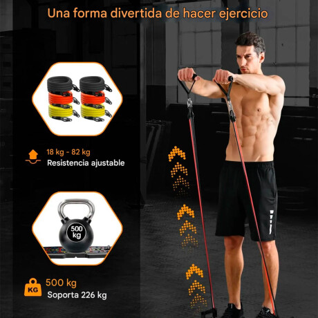Tabla Flexiones Gimnasio PushUp Completo Lagartijas Fit005015