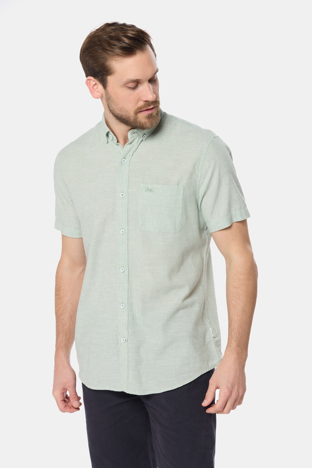 CAMISA DE LINO Verde