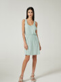 Vestido Marisa Verde Grisaceo